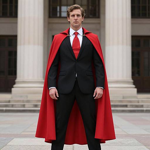 Real Life Hero in Red Cape