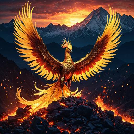 Enchanted Phoenix Rising from Embers Enchanted Phoenix Rising from Embers