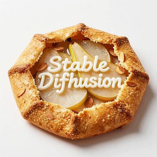 Gourmet Pear Almond Galette Photo