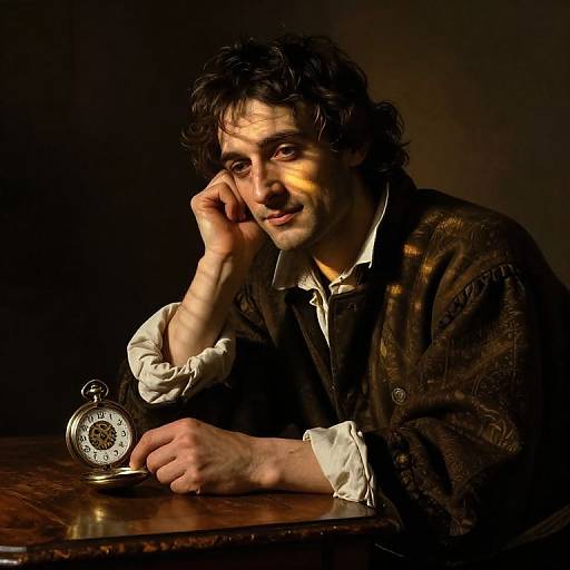 Photorealistic Caravaggio-Style Portrait