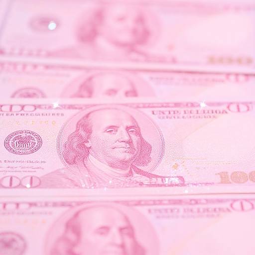 Sparkly Pink Money Background