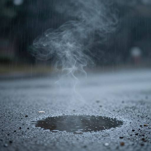 Realistic Rainy Smoke Background