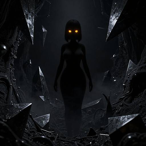 Surreal Nightmare with Geometric Shadows