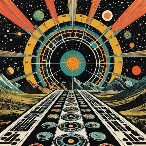 Vintage Psychedelic Sci-Fi Art Collage Vintage Psychedelic Sci-Fi Art Collage