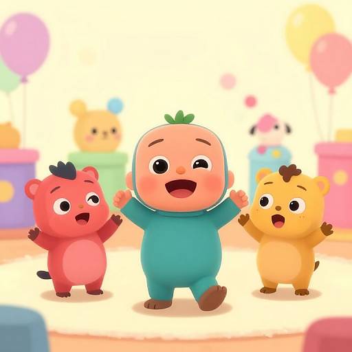 Goofy Cocomelon Characters in Nursery