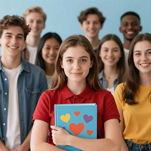 Group of Young Adults Under Blue Sky