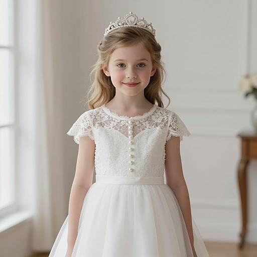 Elegant Christening Dress Photography