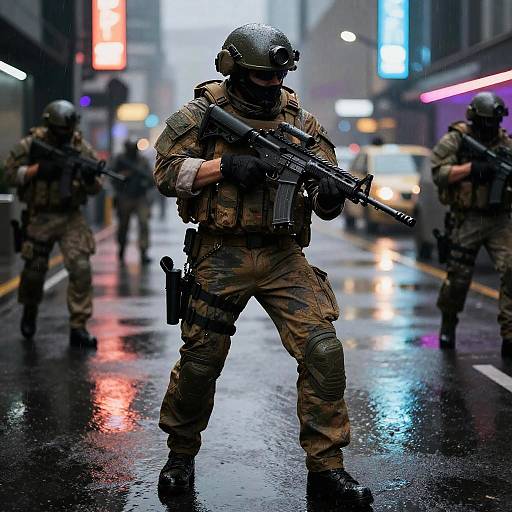 Cyberpunk Bullpup Carbine Urban Combat