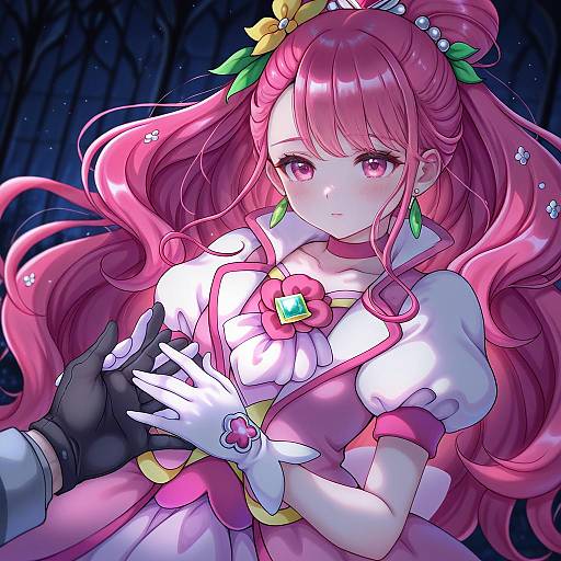 Illustration of Cure grace, healin' good precure in the style of Daram (shappydude)