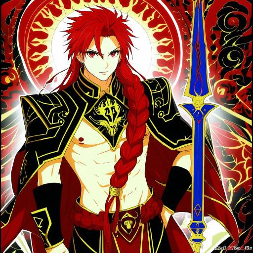 Illustration of Alexander (fate), fate (series) in the style of Ri-net