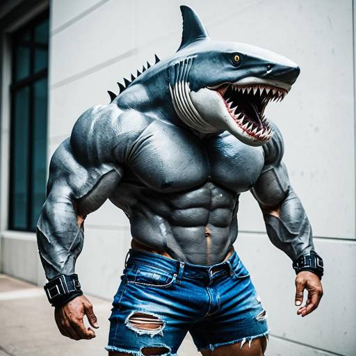 Muscular King Shark Cosplay Costume Idea