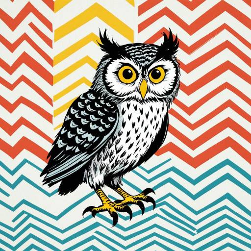 Whimsical Dr. Seuss Style Owl Illustration
