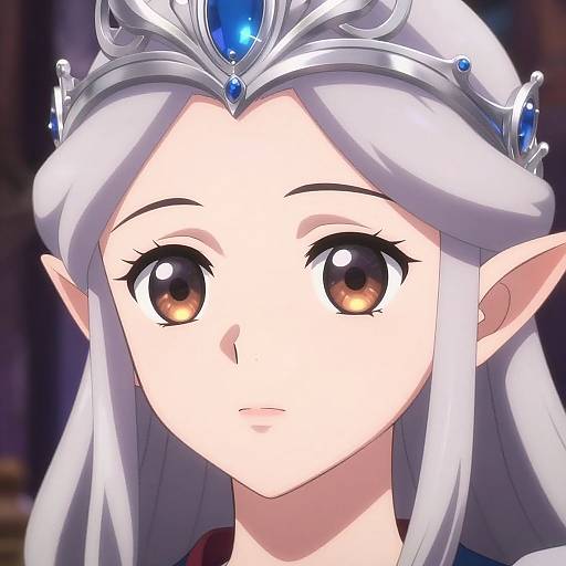 Luminous Anime Elf Portrait