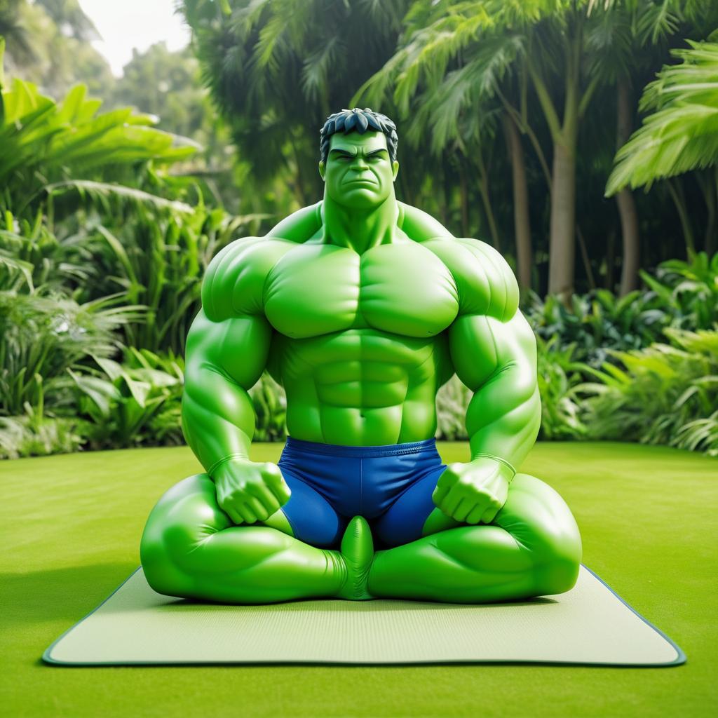 Hulk's Serene Yoga Instructor Vibe