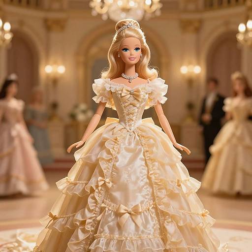 Victorian Barbie in Grand Ballroom