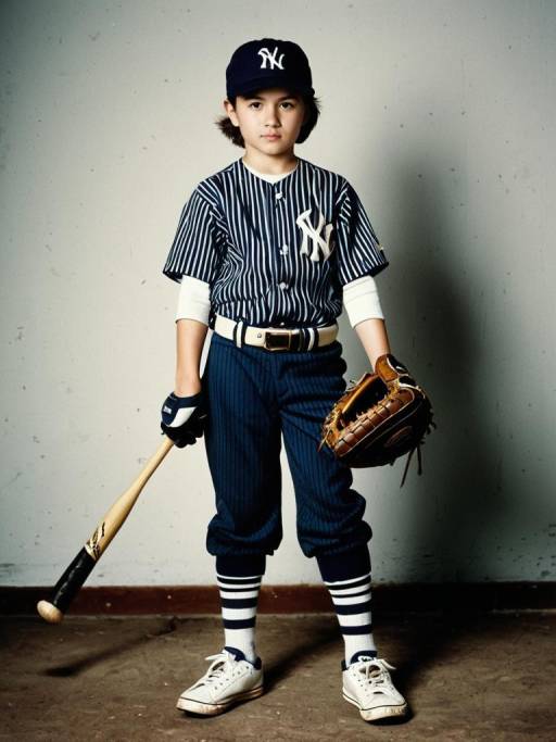 Realistic Baseball Player in Action