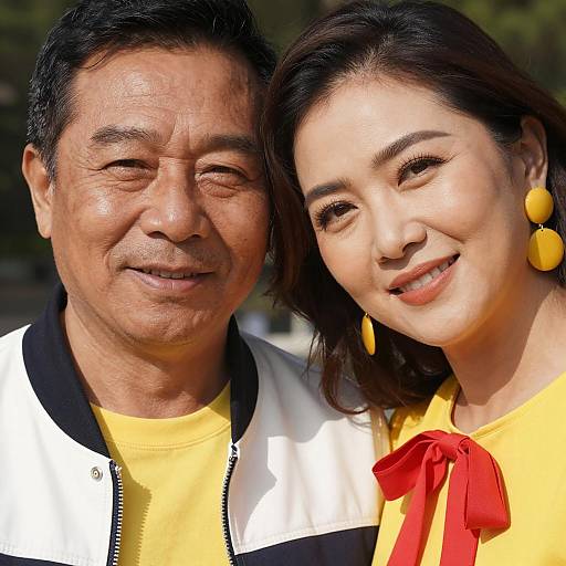 Joyful Couple in Sunlit Embrace