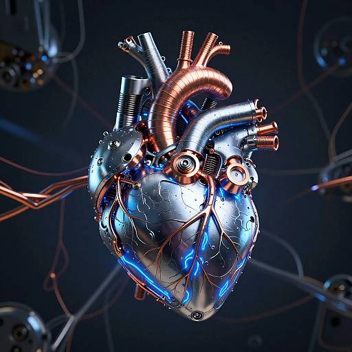 Cybernetic Metalheart Wallpaper