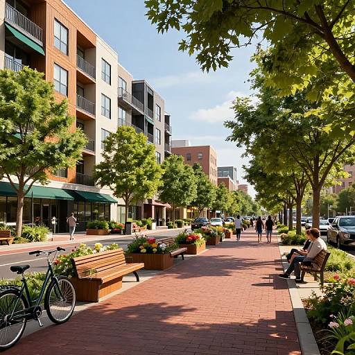 Vibrant Denver Urban Park Scene