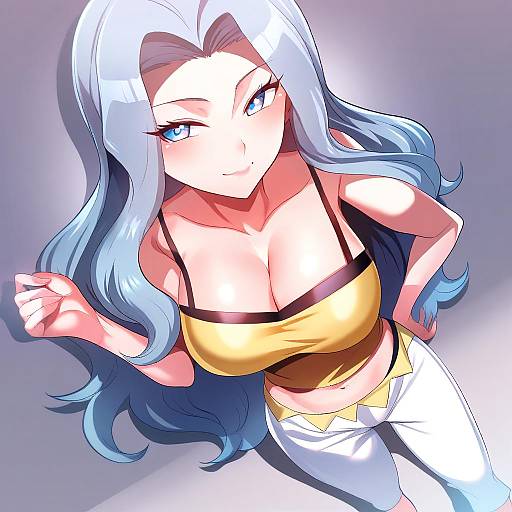 Illustration of Karen (pokemon), pokemon in the style of Silly (marinkomoe)