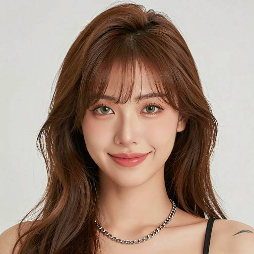 Portrait of a Young Woman with Bangs