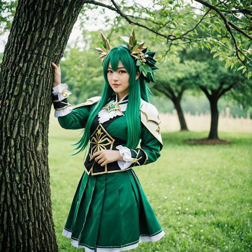 Rosaria Cosplay Outdoors