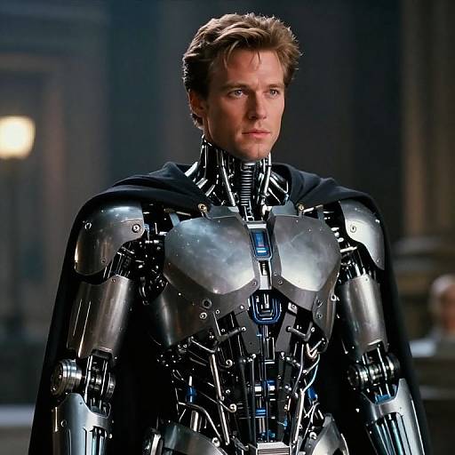 Cybernetic Christopher Reeve as Bruce Wayne