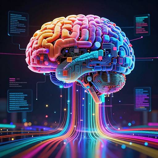 Abstract Mechanical Brain Modifying Image