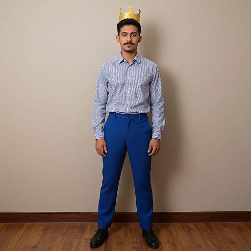 Realistic Male in Fancy Dress Costume