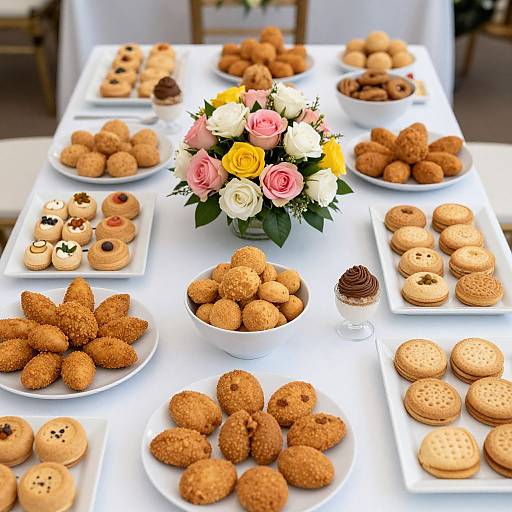 Elegant Wedding Reception Appetizer Display