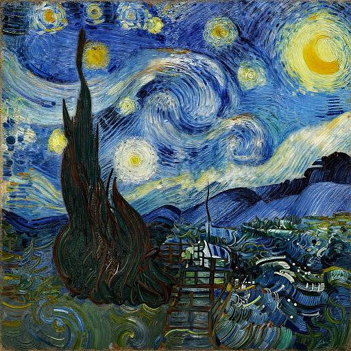 Van Gogh Stormy Harbor Impressionism