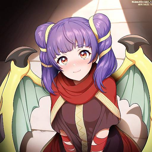 Illustration of Myrrh (fire emblem), fire emblem in the style of Neocoill