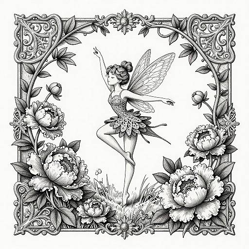 Whimsical Garden Pixie in Lace