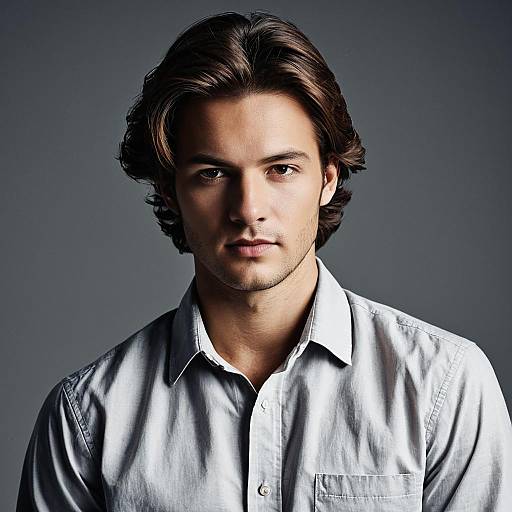 Stylish Man in Photorealistic Shirt