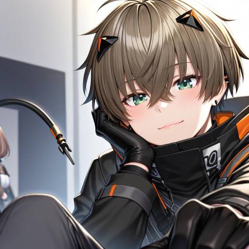 Illustration of Alban knox, nijisanji in the style of H kasei