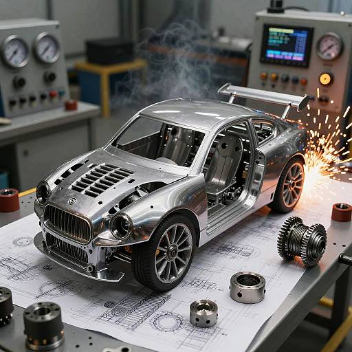 Custom Car Generator in Industrial Setting