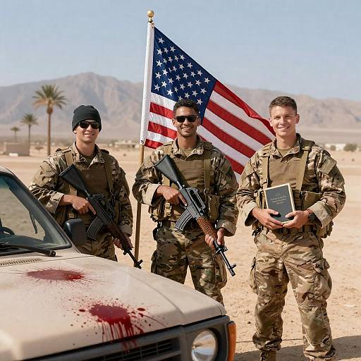 Soldiers in Desert: Camouflage and Comradeship