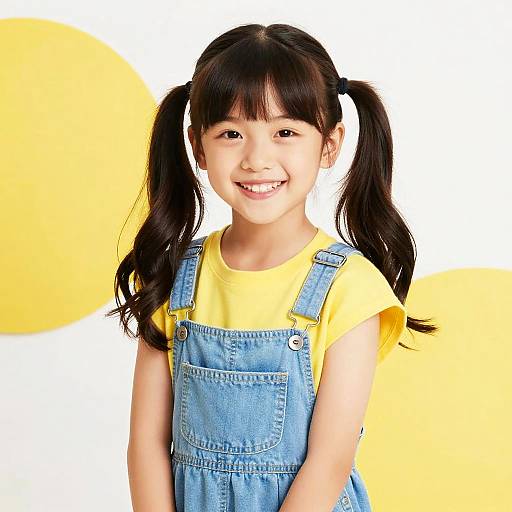 Cheerful Anime Girl Portrait