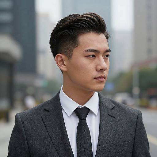 Classic Side Part Hairstyle in Business