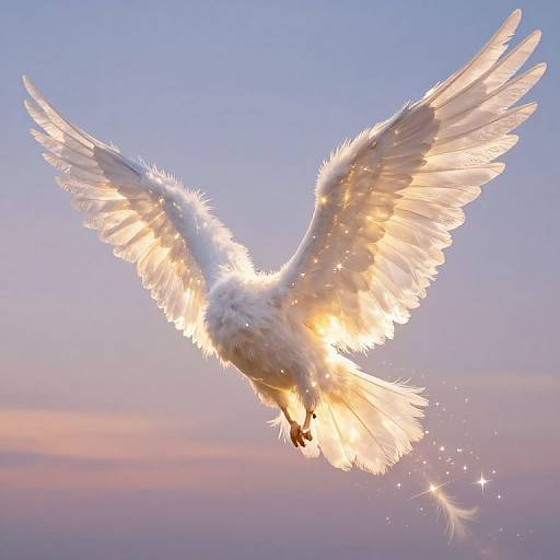 Ethereal Angel Wings at Twilight