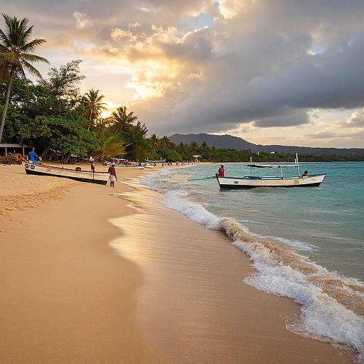 Serene Puerto Rican Beach Sunset