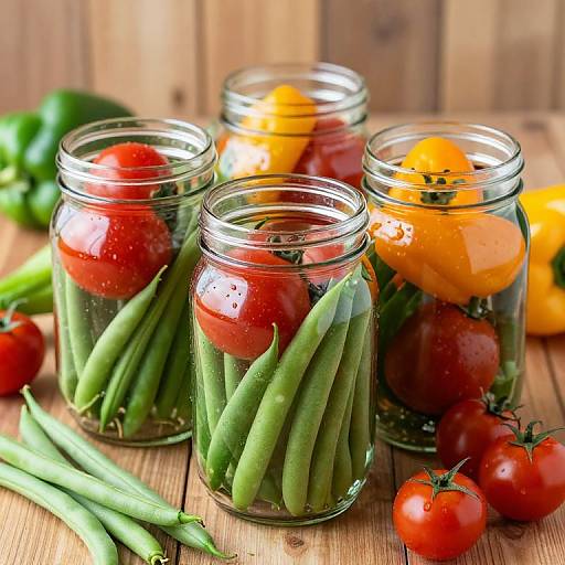 Vibrant Home Canning Display