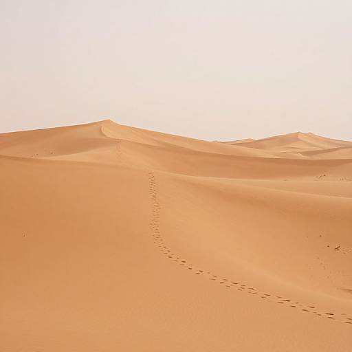Endless Orange Desert Dunes Journey