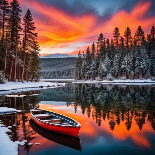 Serene Sunset over a Tranquil River