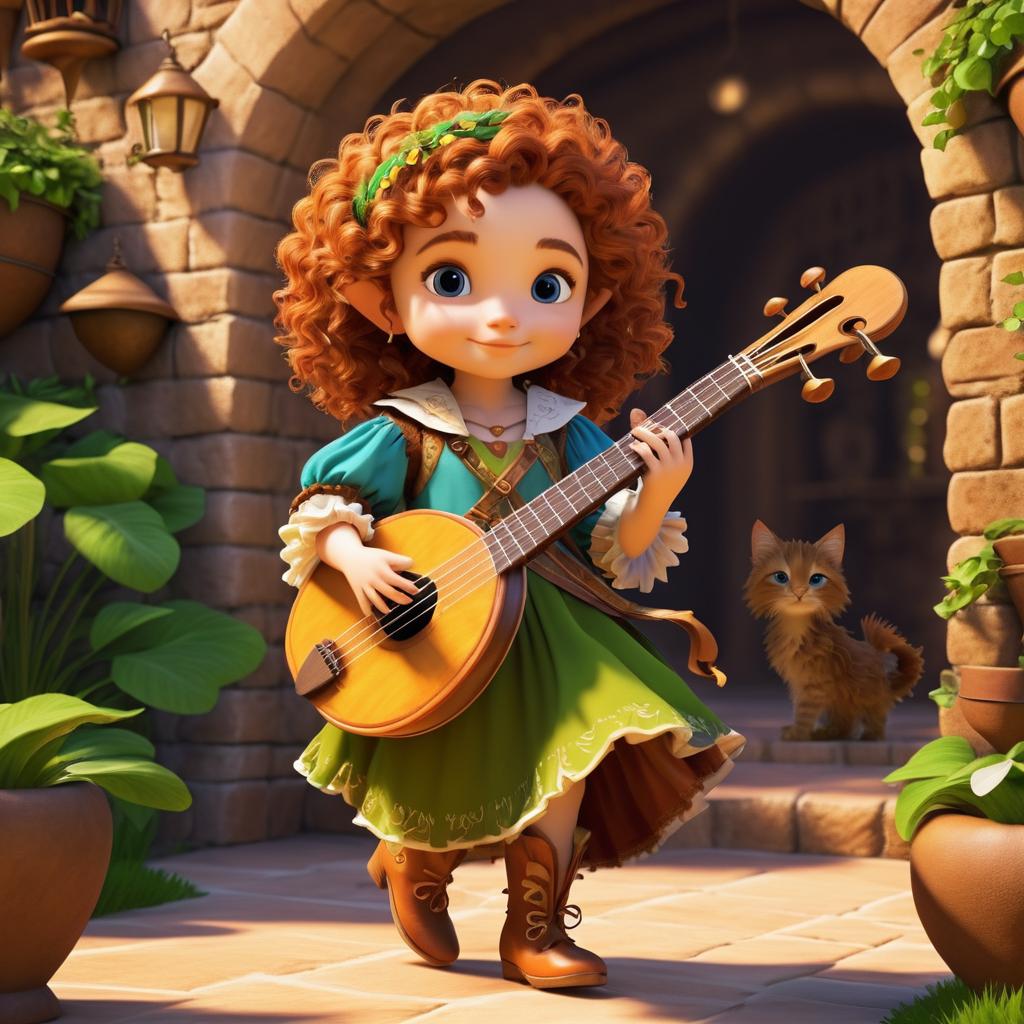 Cinematic Concept Art of Tilly the Bard