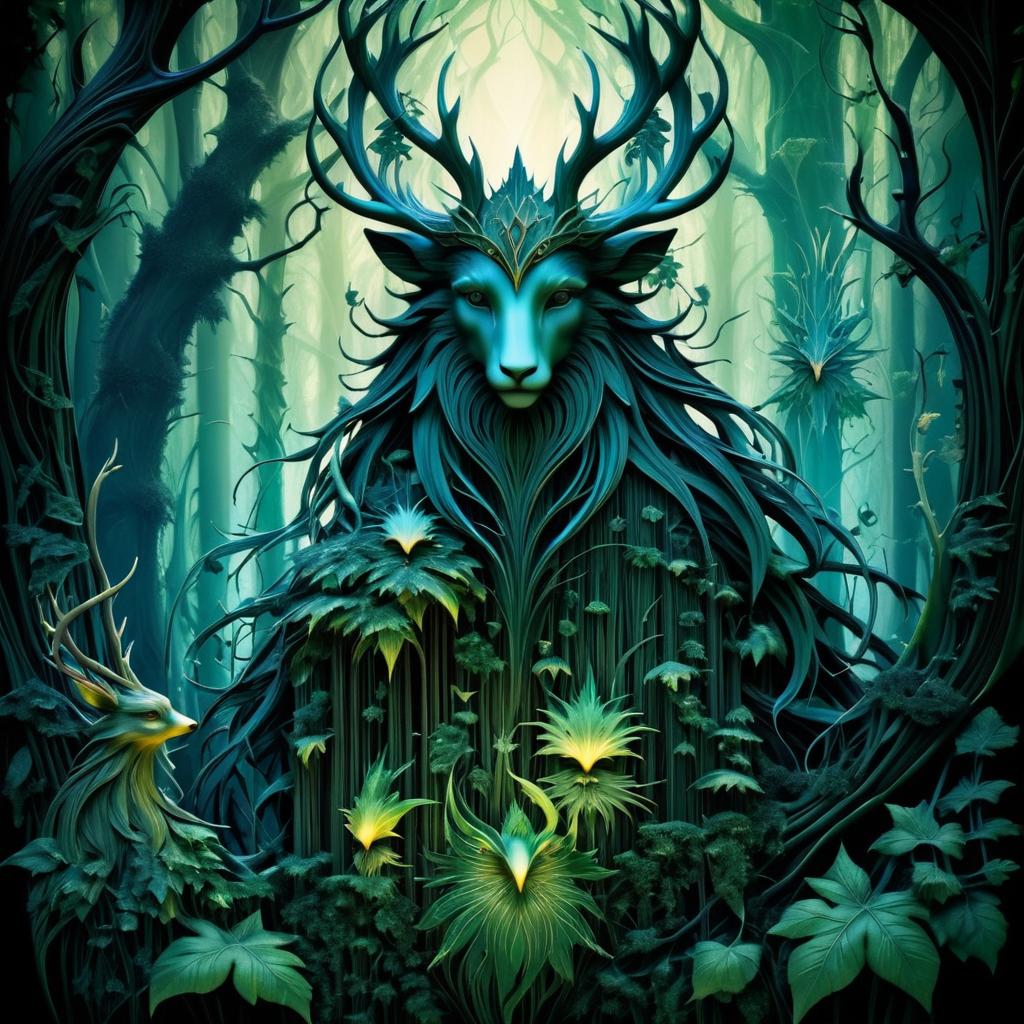 Enchanting Forest Guardian and Creatures