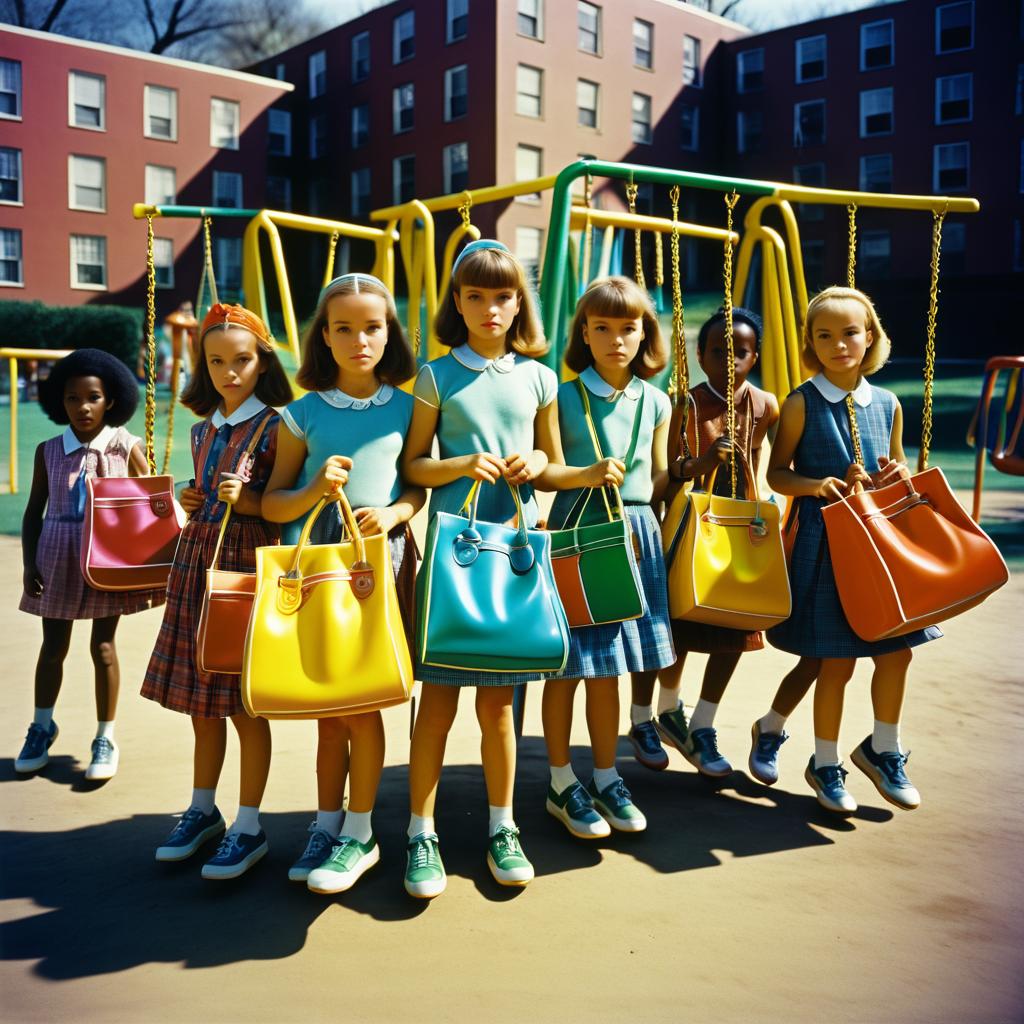 1960s Playground Candid Street Photography