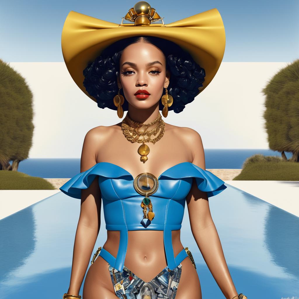 Rihanna Reimagined in Dalí's Surrealism