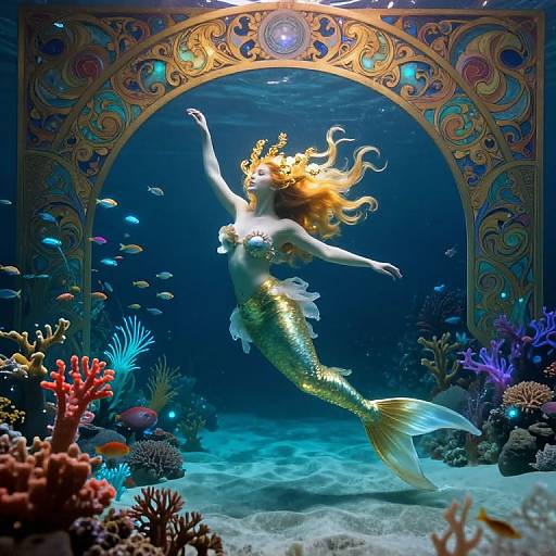 Enchanted Underwater Mermaid Sanctuary