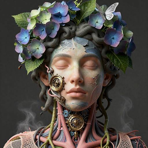 Ultra Detailed Organic Clockwork Deity